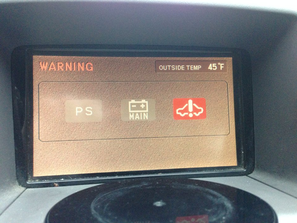 2003 prius warning lights