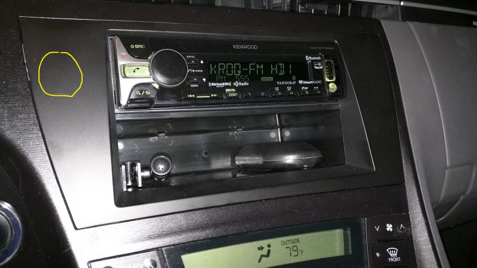 Mount phone holder to single din radio adapter?