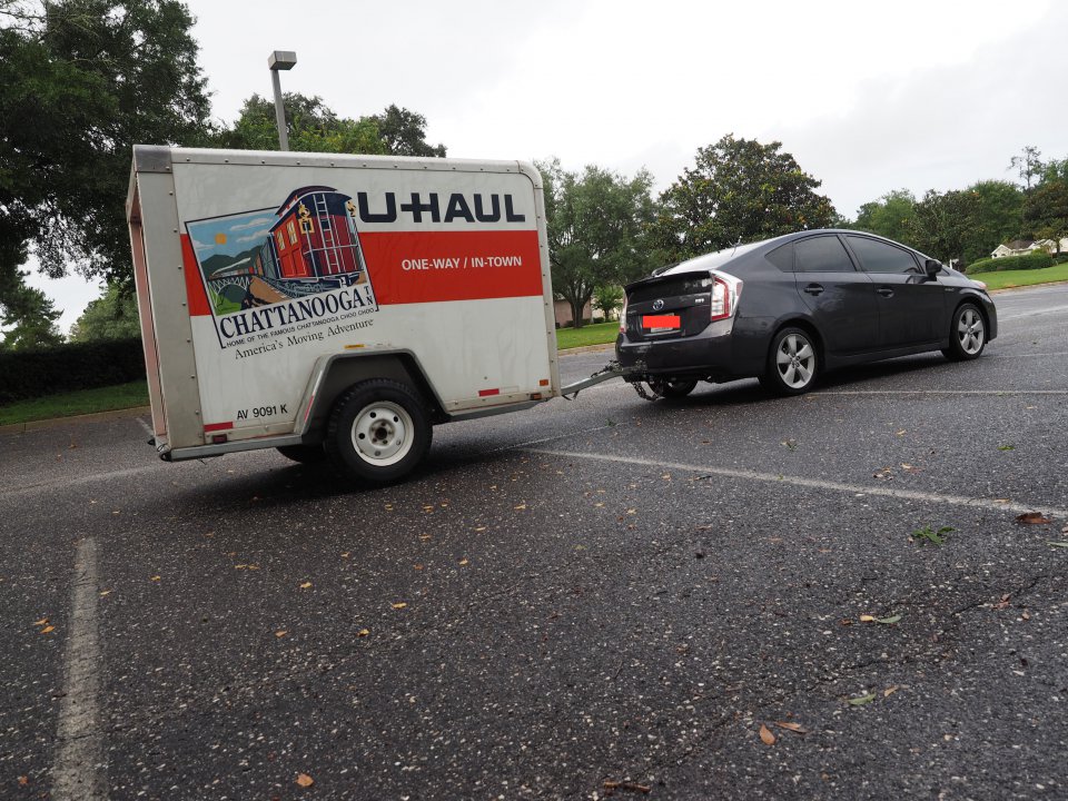 u haul trailer for car without hitch