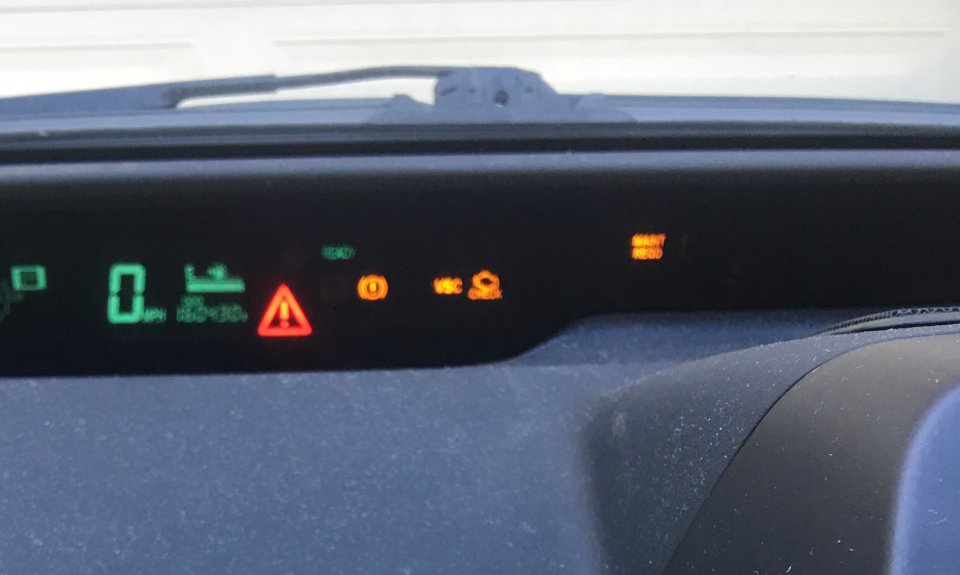 Toyota Prius Warning Lights Triangle Exclamation Point