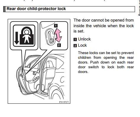 Rear doors won't unlock from inside | PriusChat