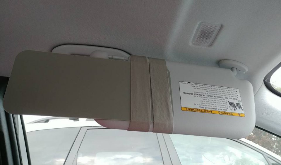 Visormates Side Window Sun Visor Extenders 5x12 Black with Black Straps to add to Your Existing