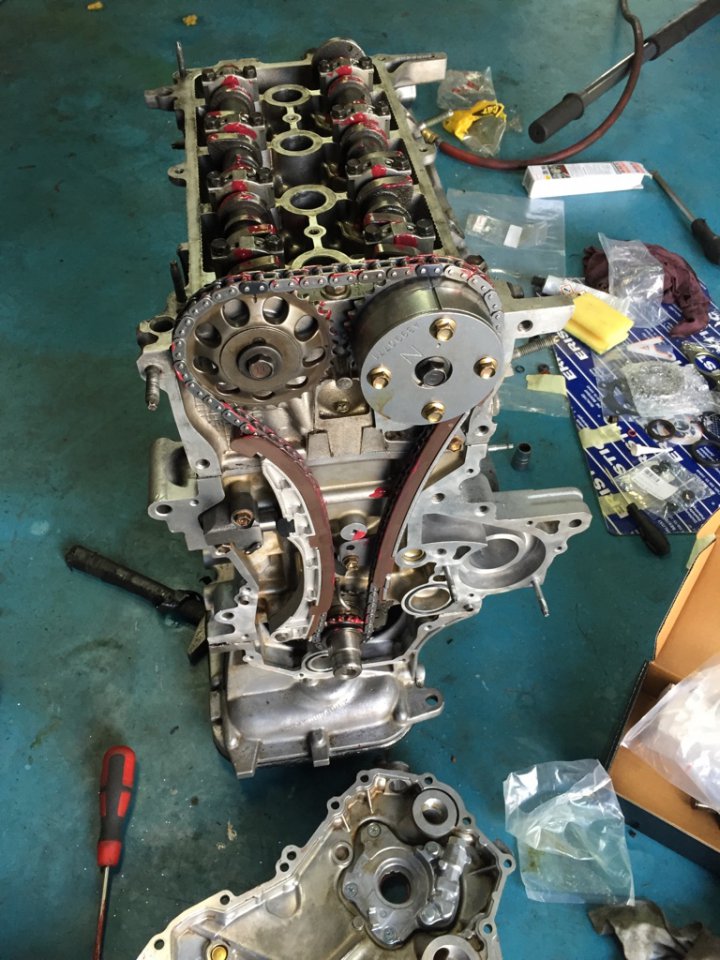 1NZ-FE timing chain cover removed.jpg