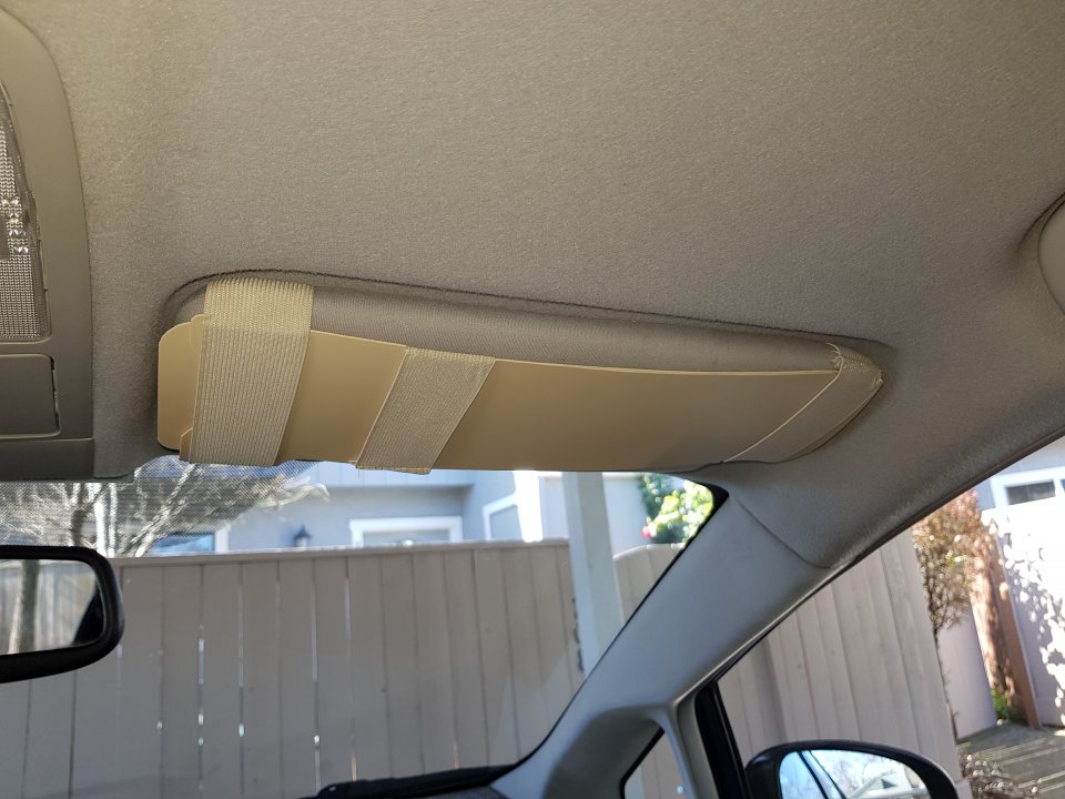 Car Sun Visor Extender idea DIY 