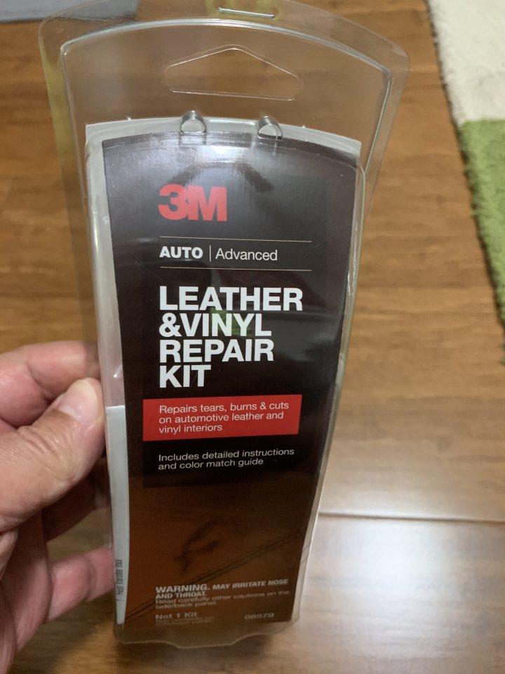 3M 08579 Leather and Vinyl Repairs Rips Burns Tears Repair Kit Fix Car Seat  NEW