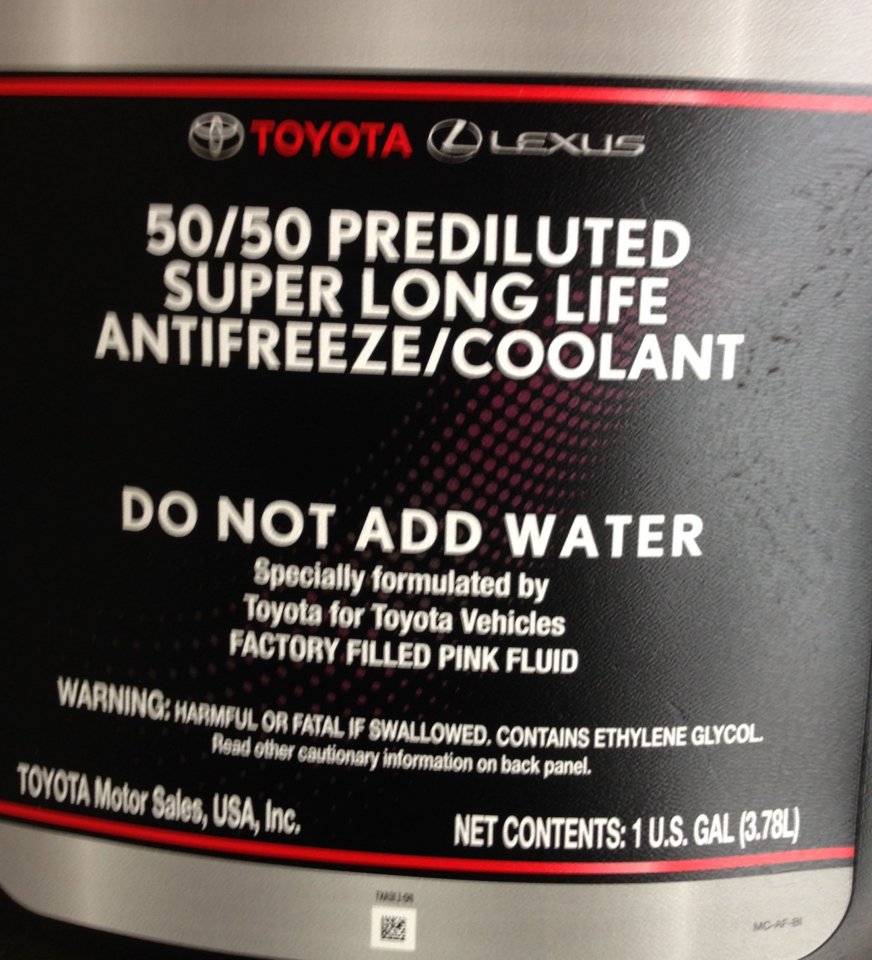 equivalent to toyota super long life coolant