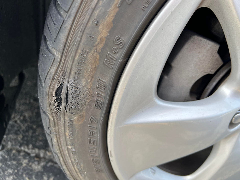 Tire Sidewall blown after psi raised to 34 | PriusChat