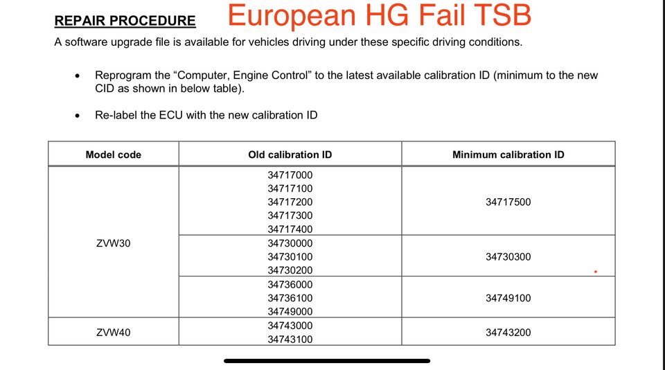 Prius gen3 head gasket tsb calibration id.jpeg