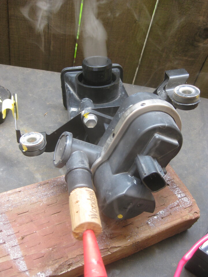Vapor separator & smoke.JPG