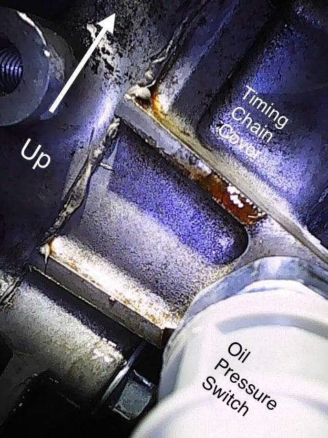 timing chain cover leak diagonal.jpeg